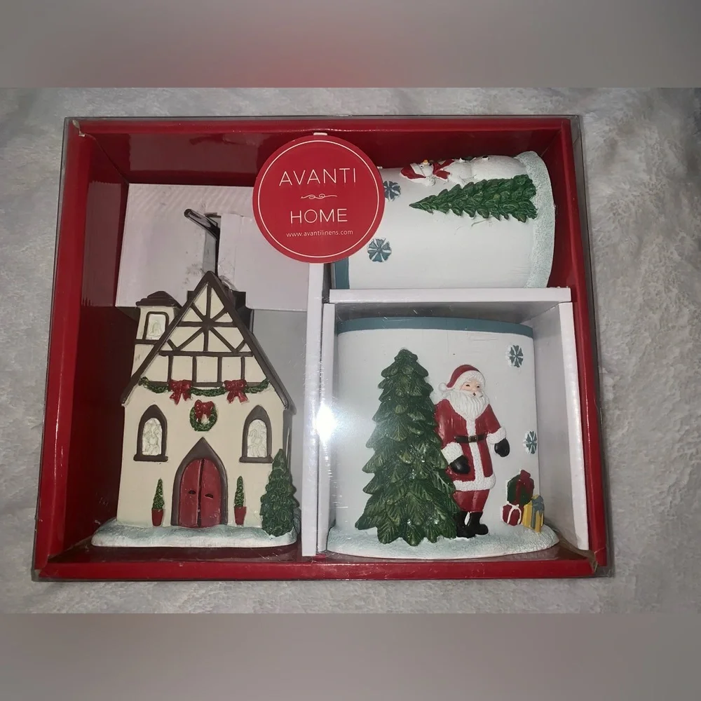Avanti Home For Holiday Tumbler/Toothbrush Holder/Lotion Pump Box Set